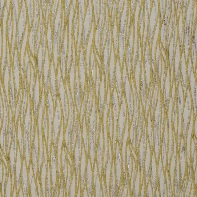 Terrys Modern Striped Yellow and Ochre Fabric Adult Bedding Set