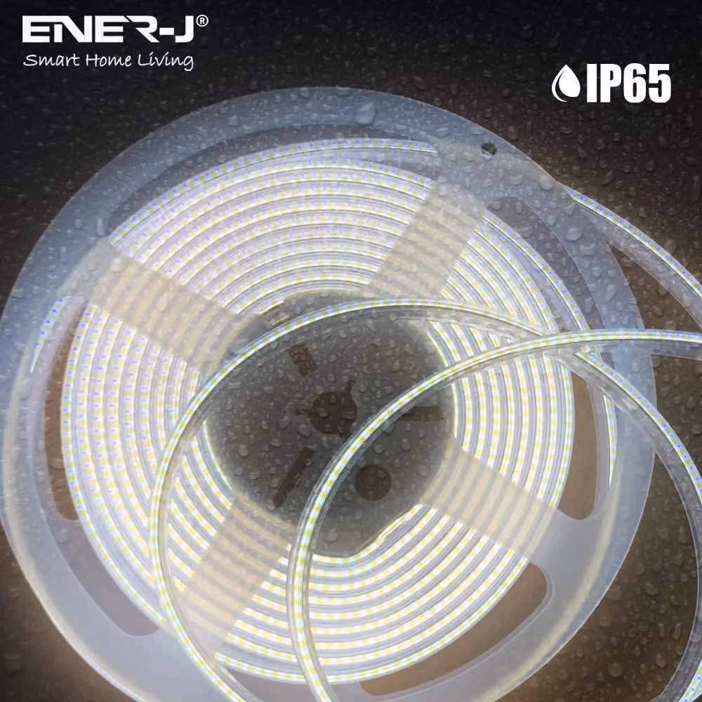 ENER-J 24V COB LED Strip Lights, 30m Roll, 6000K Cool White, IP65 Waterproof, White – 4