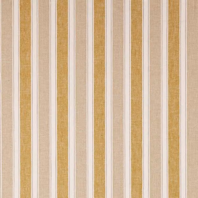 Terrys Augustine Modern Striped Woven Cotton Fabric in Yellow