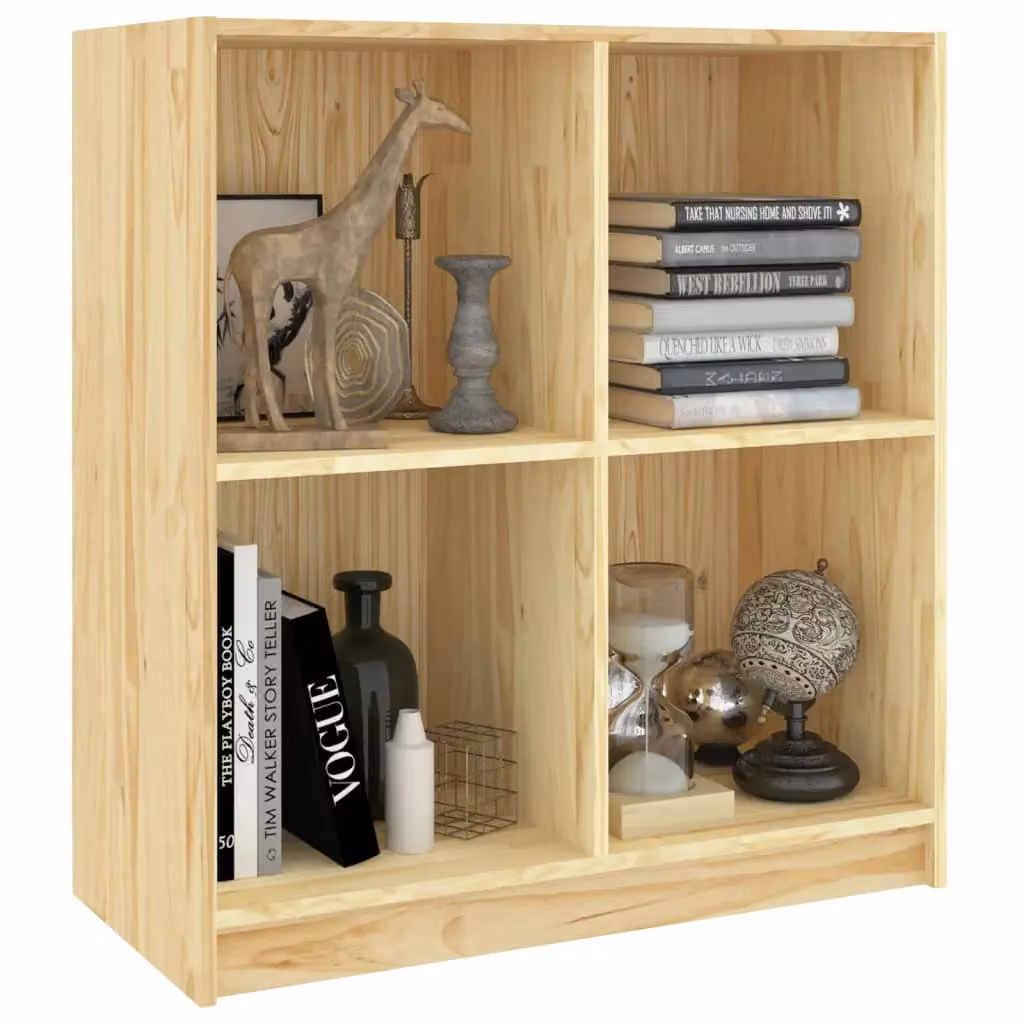 Berkfield Home Solid Pinewood Sideboard in Brown, W/D/H: 70 x 33 x 76 cm – 2