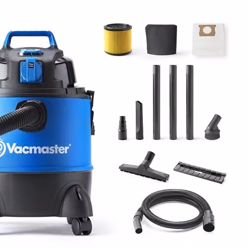 Vacmaster Multi 20 Wet and Dry Vacuum Cleaner with Power Take Off and Blow Function, Blue and Black, 20L – 9