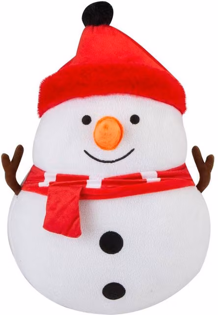 VFM e-Store White Plush Snowman Christmas Wall Decoration, 49 x 41 cm – 1
