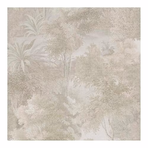 Superfresco Easy Sylva Stone Wallpaper in Beige with Botanical and Floral Patterns