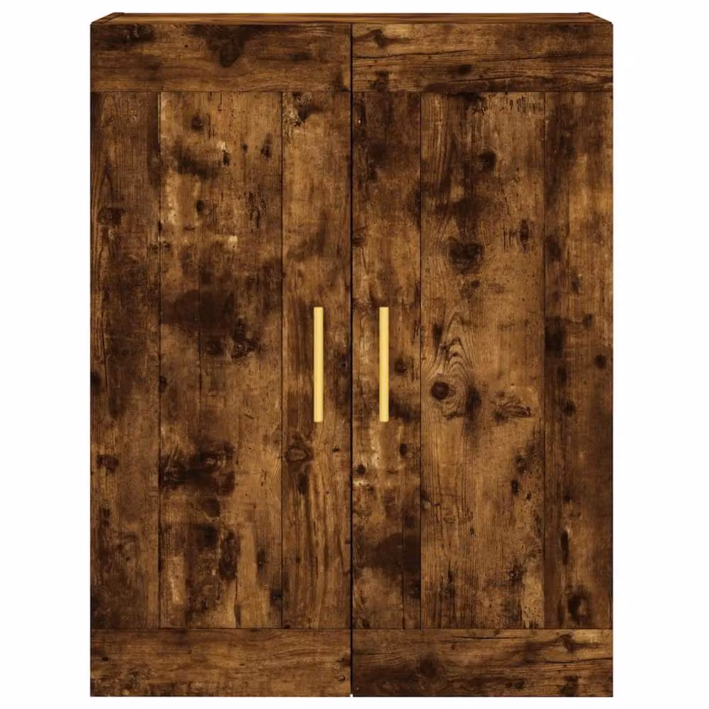 Berkfield Home Set of 2 Wall Mounted Smoked Oak Cabinets in Brown – 3