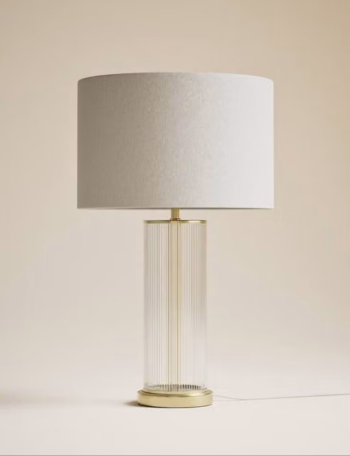 M&S Monroe Table Lamp in Gold and Brass