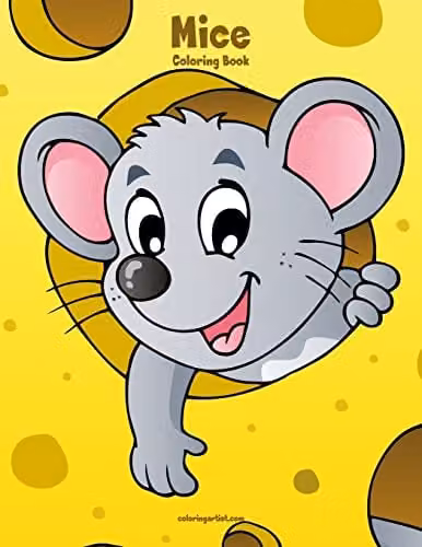 Mice Coloring Book 1: Volume 1 by Createspace, Multicolour, H: 27.94 cm, W: 21.59 cm, D: 0.48 cm
