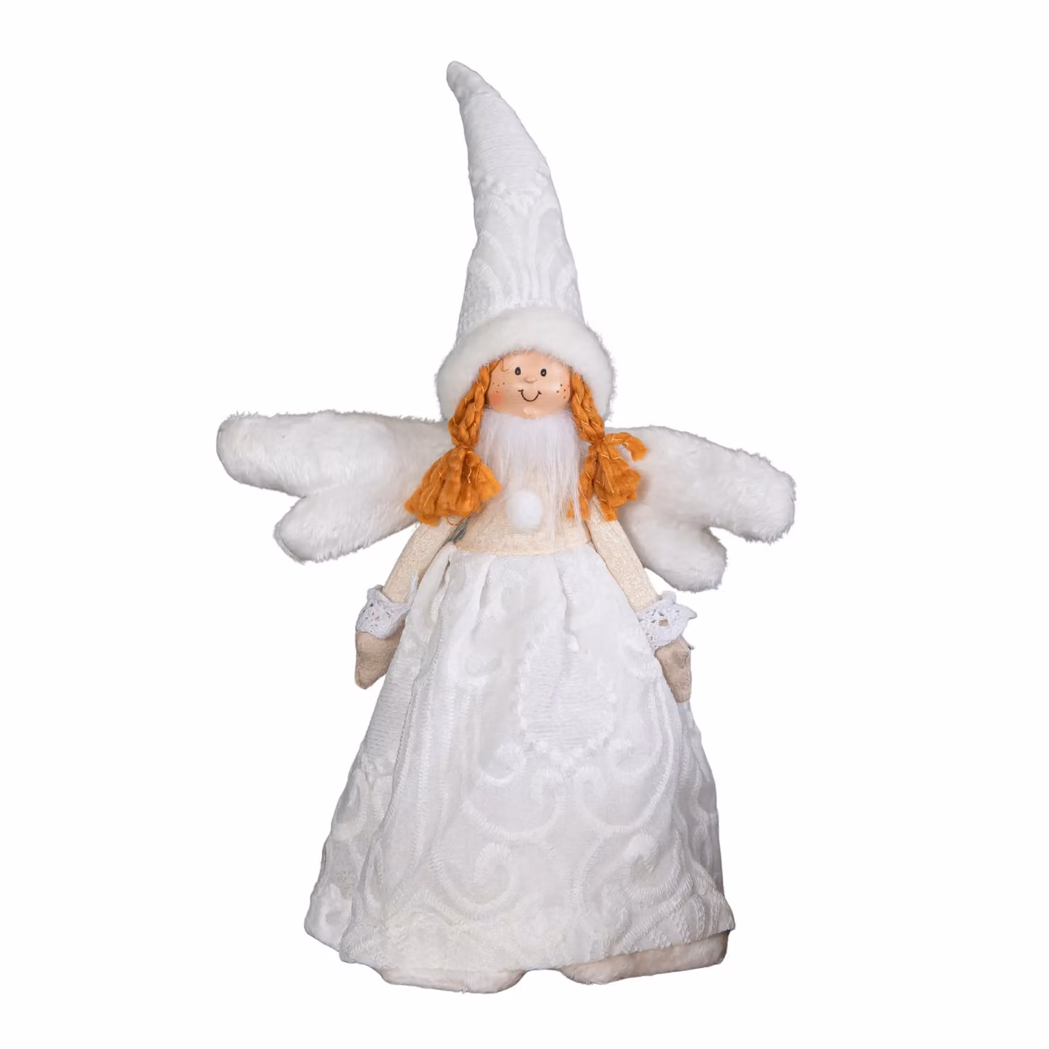 Samuel Alexander White Angel Christmas Tree Topper Decoration, Height: 35 cm – 4