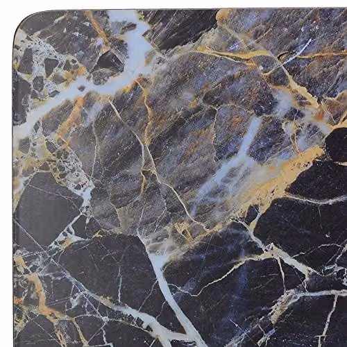 Creative Tops Set of 6 Navy Marble Cork Placemats, Rectangular, Blue, Grey and Gold – 4