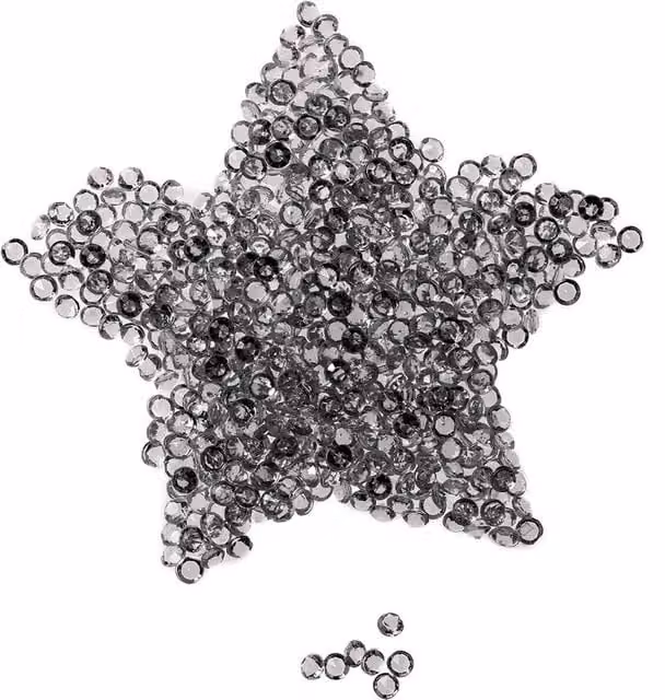 Neel Blue Transparent Acrylic Rhinestone Table Confetti, 2000 Pieces Round Table Scatters