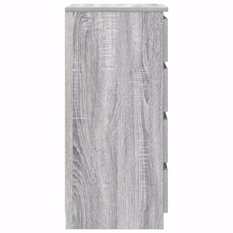 Berkfield Home Grey Sonoma Sideboard with Drawers, W/D/H: 35 x 37.5 x 99 cm