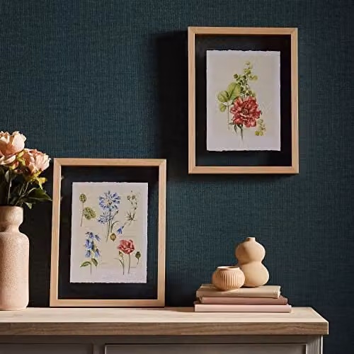 Art For The Home Fleur Studies Botanical Framed Prints Set of 2, Multicolour
