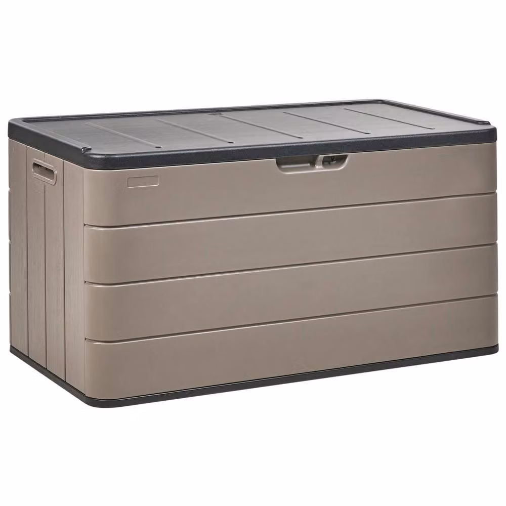 Wyld and Coco Brown Plastic Outdoor Storage Box W: 116 cm, D: 60 cm – 4