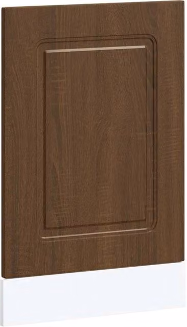 Berkfield Home Kalmar Dishwasher Panel in Brown Oak, Engineered Wood, W: 45 cm, D: 1.5 cm, H: 67 cm – 1