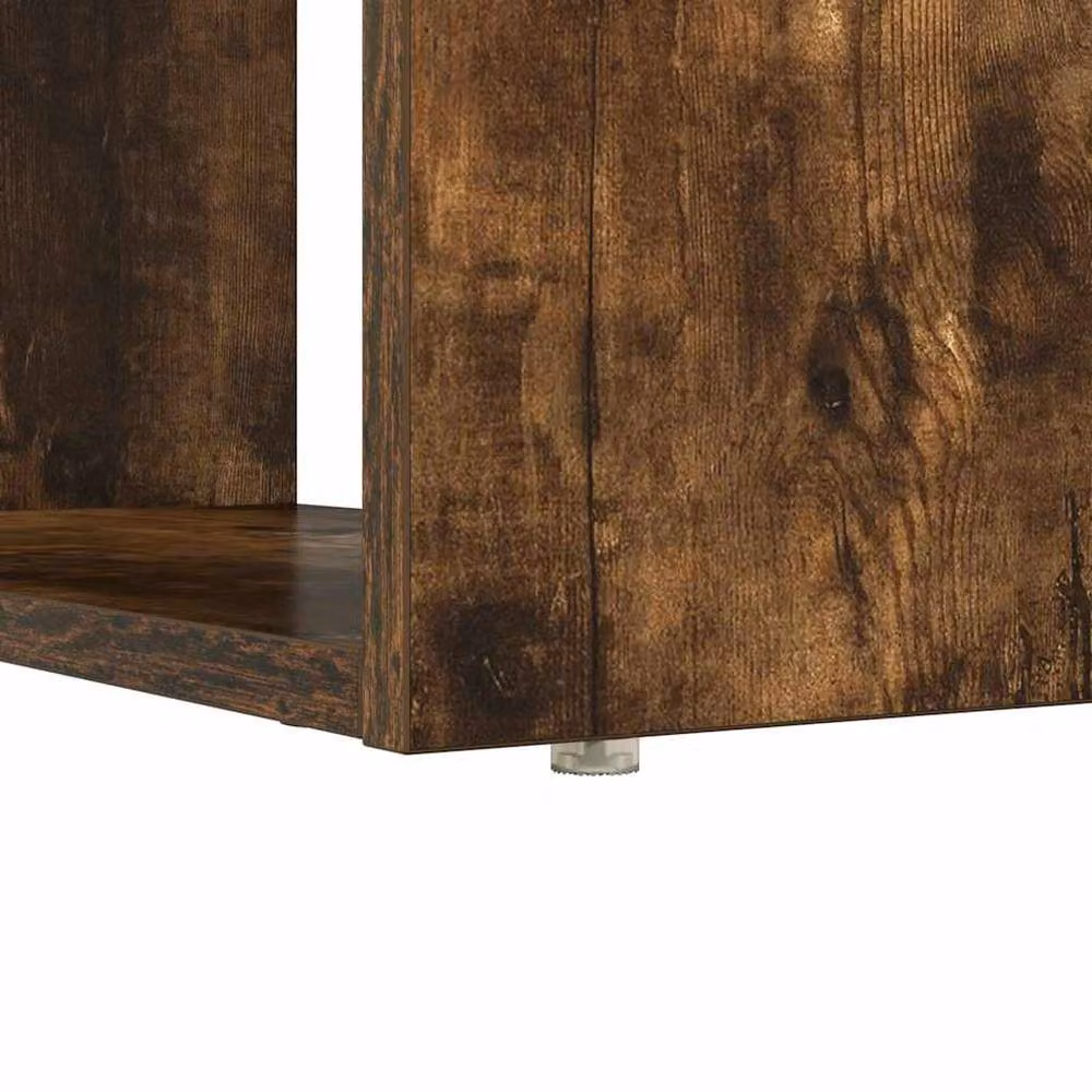 Berkfield Home Writing Desk with Storage in Smoked Oak Brown, W/D/H: 113 x 54 x 120 cm – 8