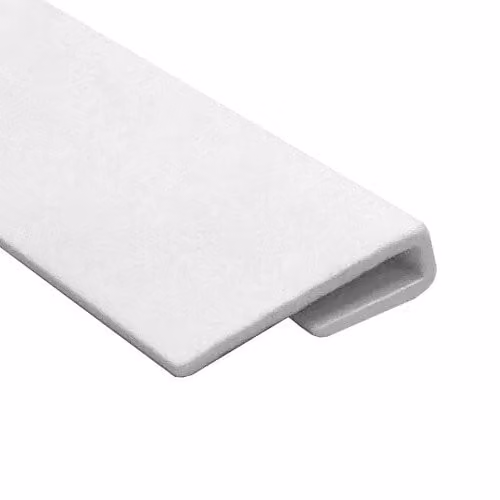 AM Clad White PVC Hygiene Cladding One Part Edge Trim, 3m