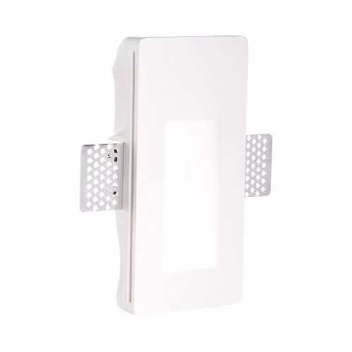 Netlighting Walky2 Integrated LED Recessed Plaster Wall Lamp, White, 3000K Warm White