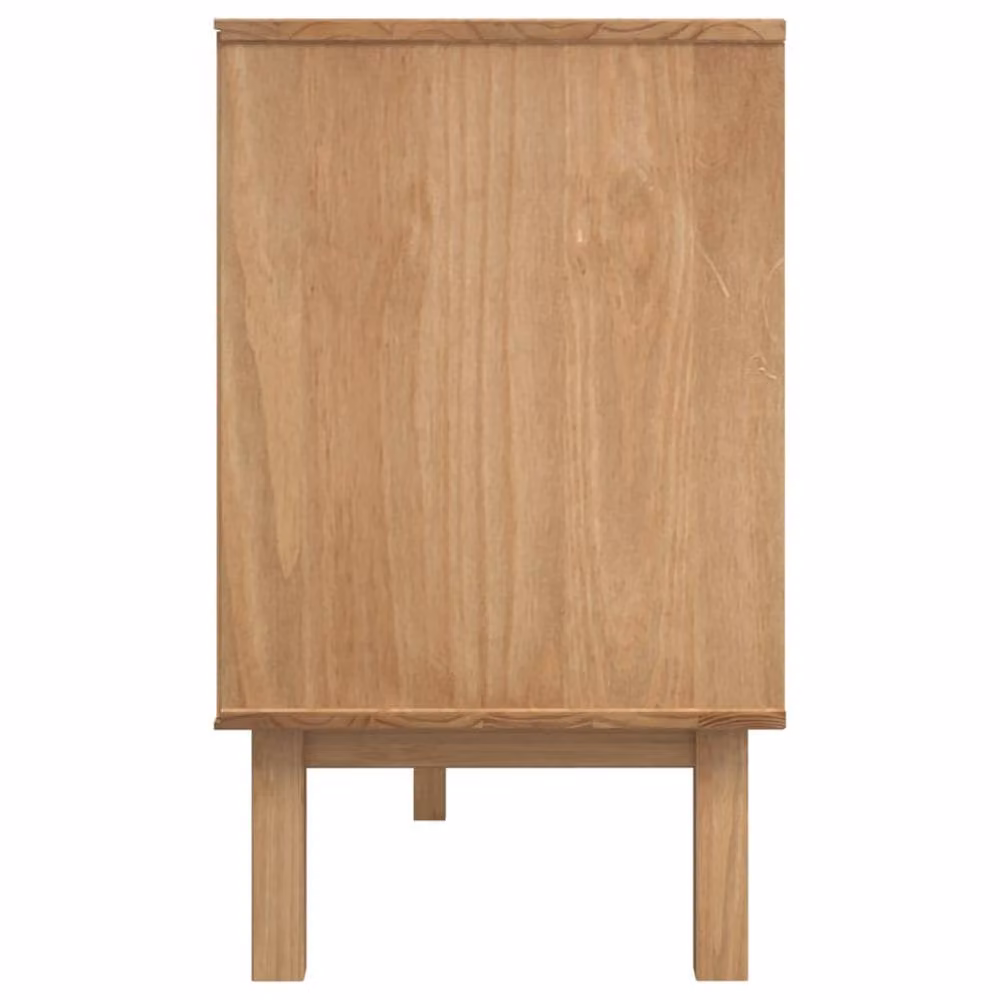 Berkfield Home OTTA Sideboard in Natural Solid Pine Wood, W/D/H: 114 x 43 x 73.5 cm – 4