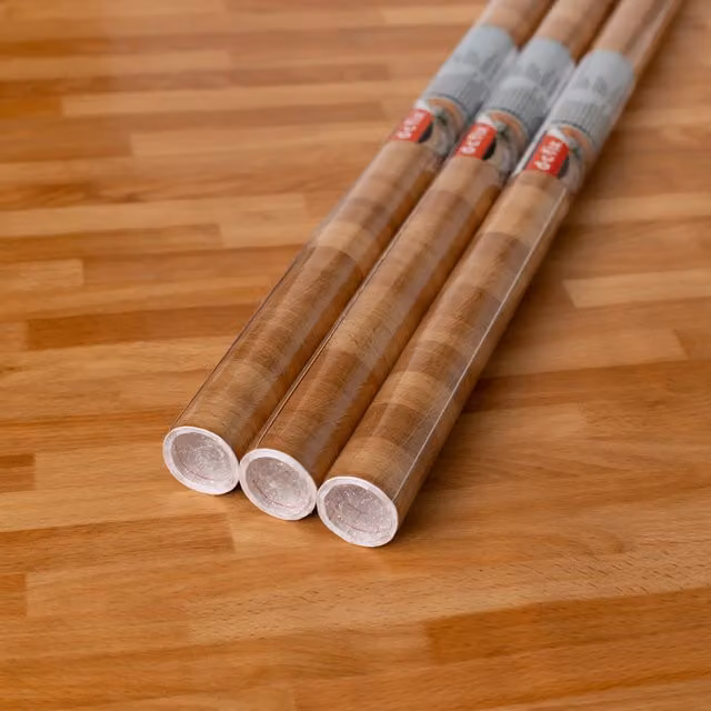 dc fix Butchers Block Self Adhesive Vinyl Film for Kitchen Doors and Worktops, Brown, W: 67.5 cm, L: 2 m (Pack of 3)