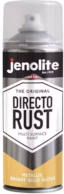 Jenolite Metallic Gloss Metal Primer Paint in Gold and Yellow, 0.4 l