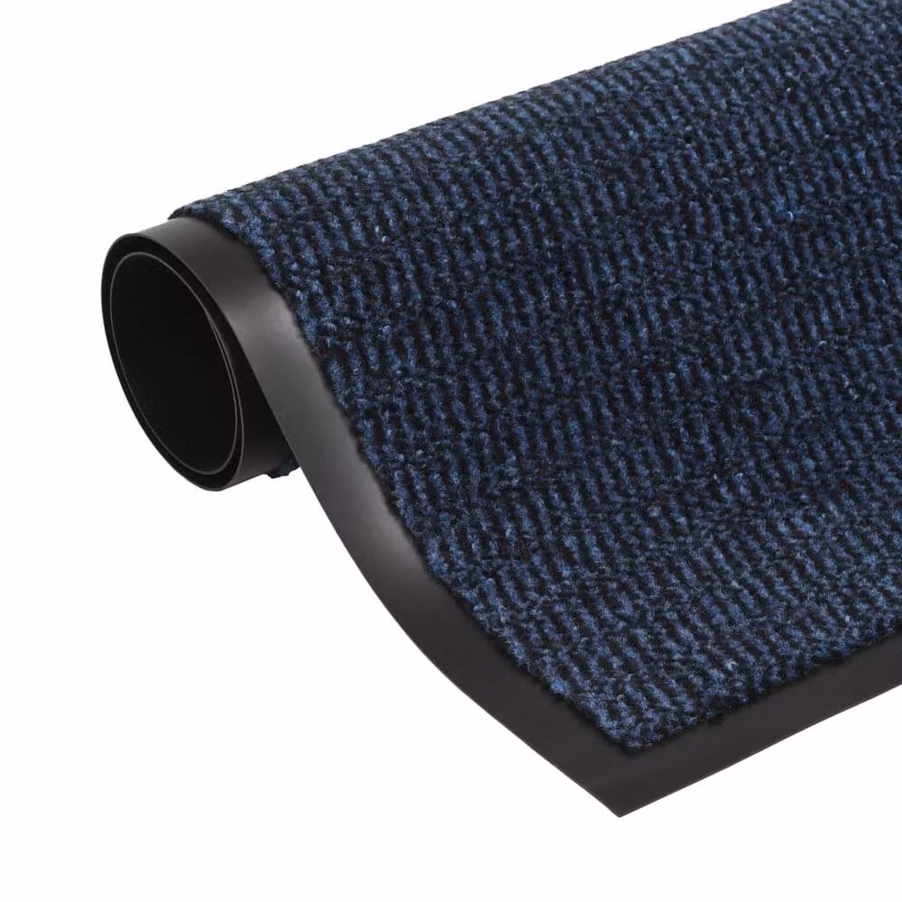 Berkfield Home Non-Slip Rectangular Tufted Dust Control Mat, Blue, W: 80 cm, D: 120 cm – 2