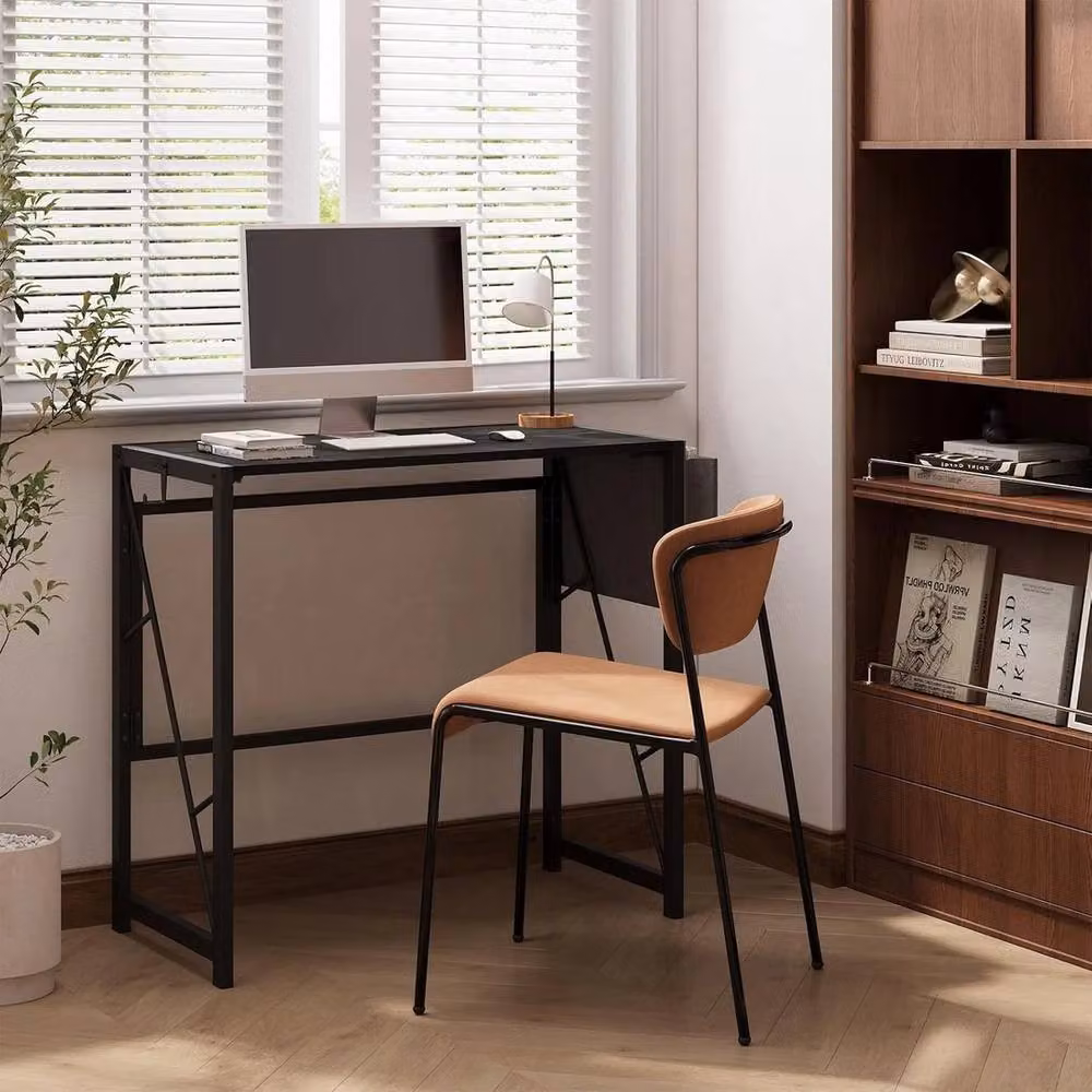 Havendro Black Folding Computer Desk for Home Office – 5