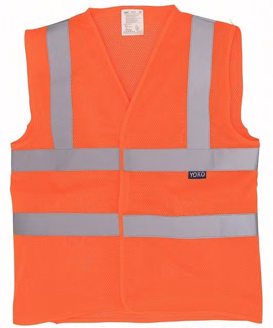 Yoko Unisex Class 2 Mesh Hi-Vis Vest in Orange, Size L