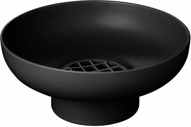 Blomus Miyabi Ceramic Tabletop Vase, Black, H 23.0 cm x W 23.0 cm x D 10.0 cm