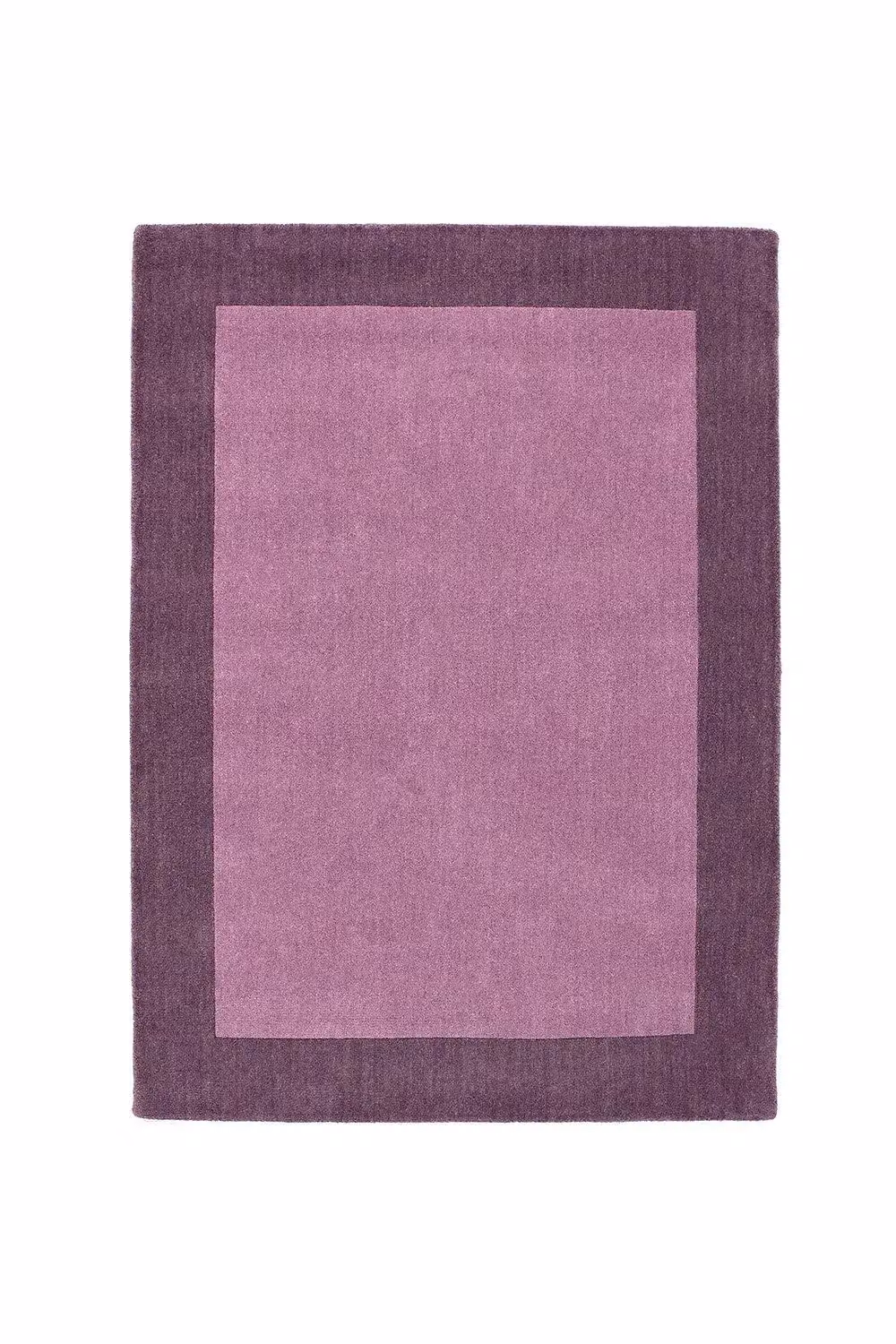 e-Rugs Contemporary Borders Hand Loom Woven Wool Rug in Pink and Purple, W: 200 cm, D: 290 cm – 3