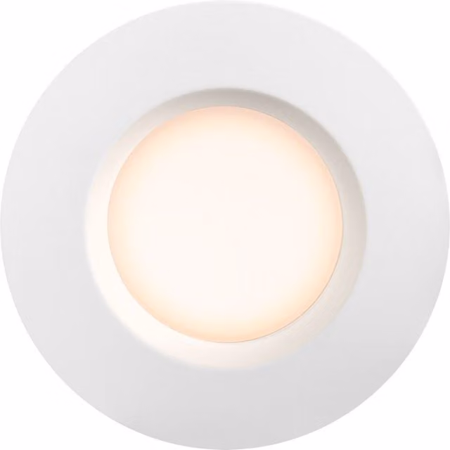 Nordlux Tiaki Round Recessed LED Downlight in White Plastic with IP65 Rating