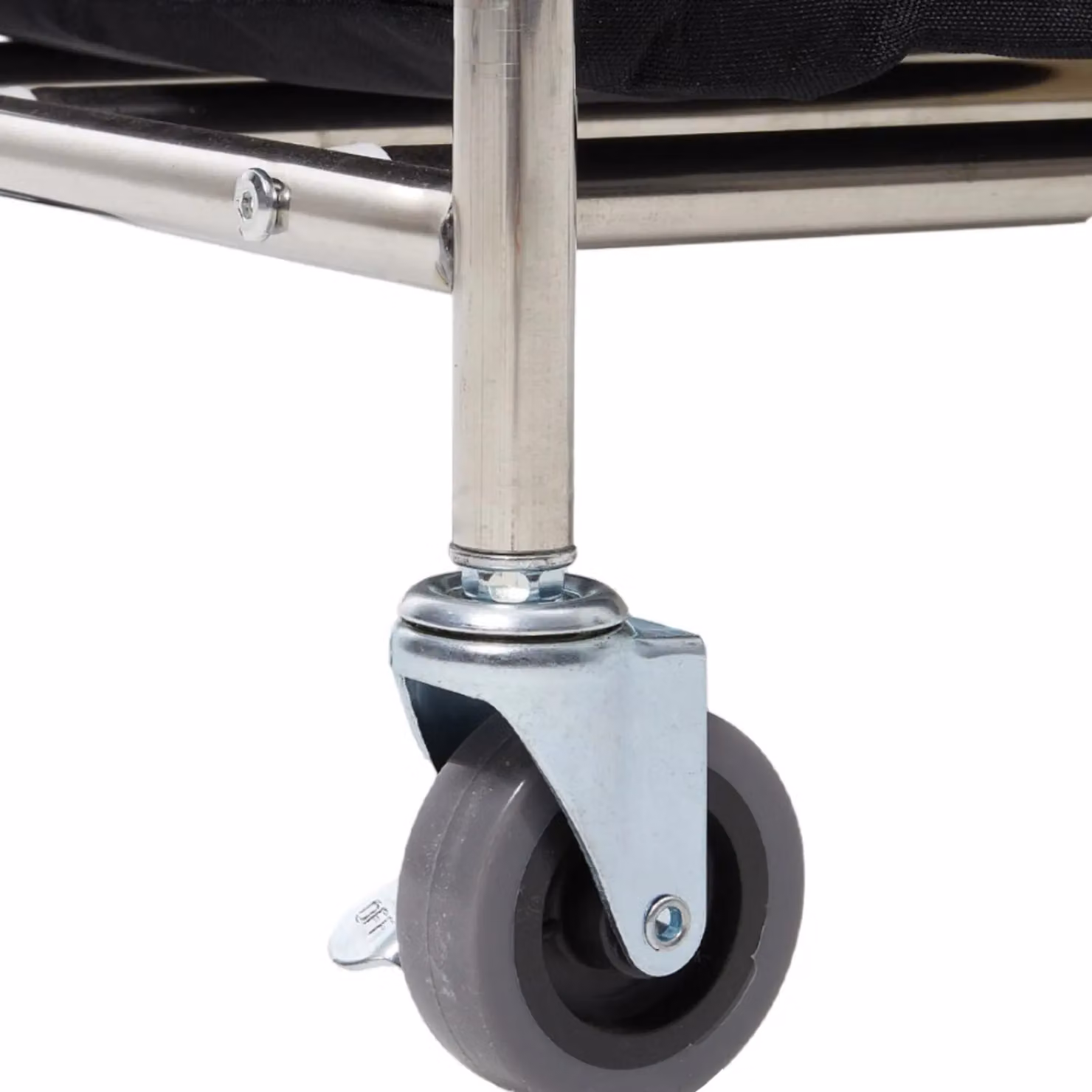 Living and Home 240L 3-Section Steel Laundry Basket with Wheels and Handles in Black – 3