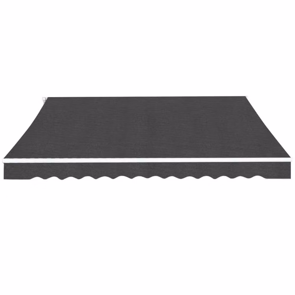 Berkfield Home Manual Crank Folding Awning in Anthracite Black, Width: 500 cm – 2