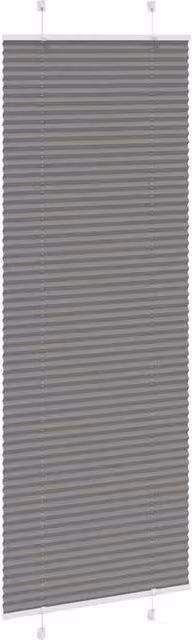 Berkfield Home Single Pleat Fabric Blind in Anthracite Grey, W: 75 cm, H: 200 cm – 1