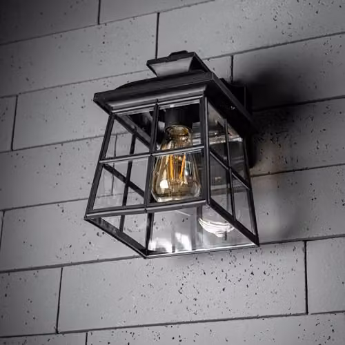 CGC Lighting Henri Black Outdoor Wall Lantern Classic Style with E27 Bulb Holder – 5