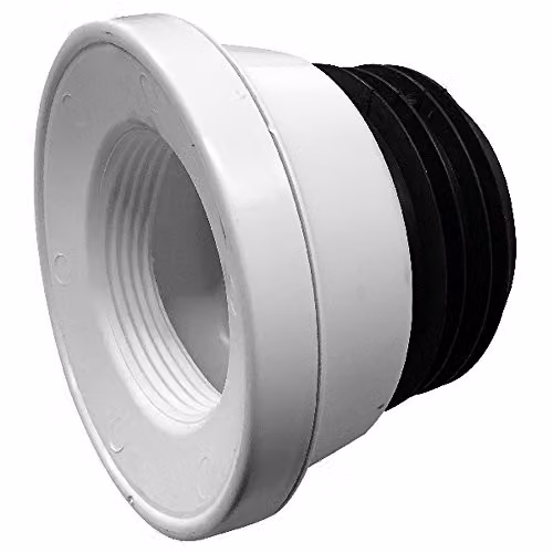Floplast Straight Pan Pipe Connector, White