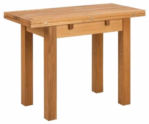 AC Design Furniture Kira Extendable Dining Table in Oiled Oak, Brown, W: 45/90 cm, L: 100 cm, H: 75 cm – 1