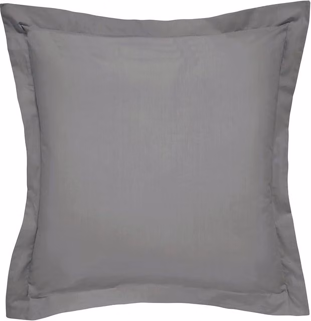 1951 Luxury 300 Thread Count Egyptian Cotton Percale Square Pillowcase in Grey