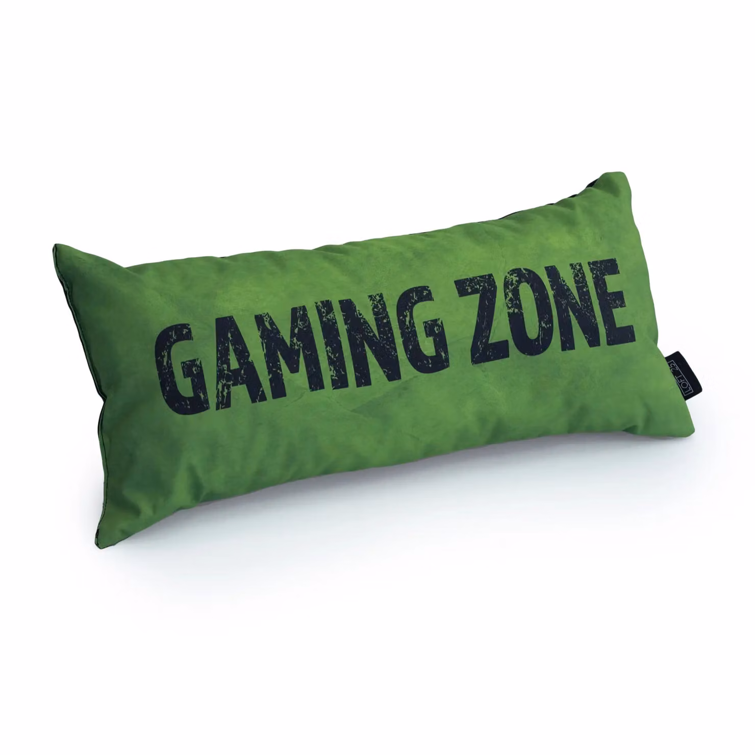 GameOver Store Gaming Zone Rectangular Cushion in Lime Green