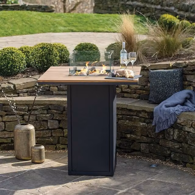 Pacific Lifestyle Cosiloft 100 Fire Pit Bar Table in Anthracite, Beige or Brown