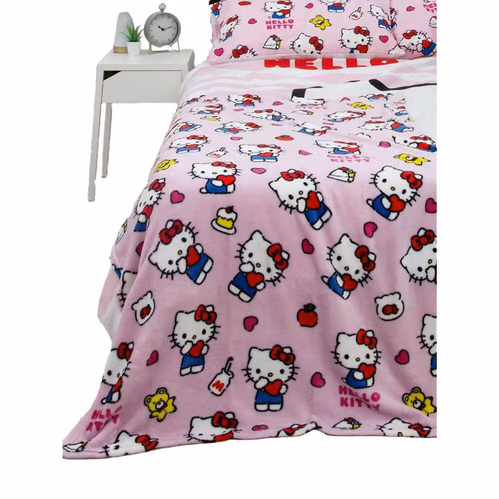 Hello Kitty Pink Fleece Blanket – 2
