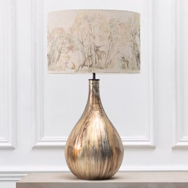 Voyage Maison Allegra Table Lamp with Enchanted Eva Lampshade in Gold/Brass