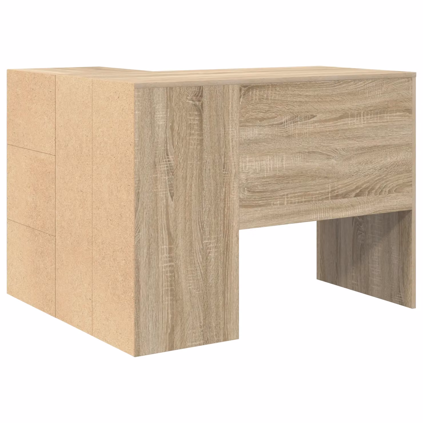 Berkfield Home Corner Desk in Pink Sonoma Oak, W/D/H: 102 x 88 x 75 cm – 2