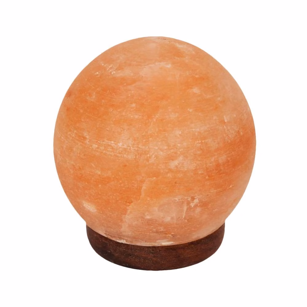 Dragodirect Himalayan Rock Salt Lamp Sphere in Orange Natural Crystal Night Light – 2