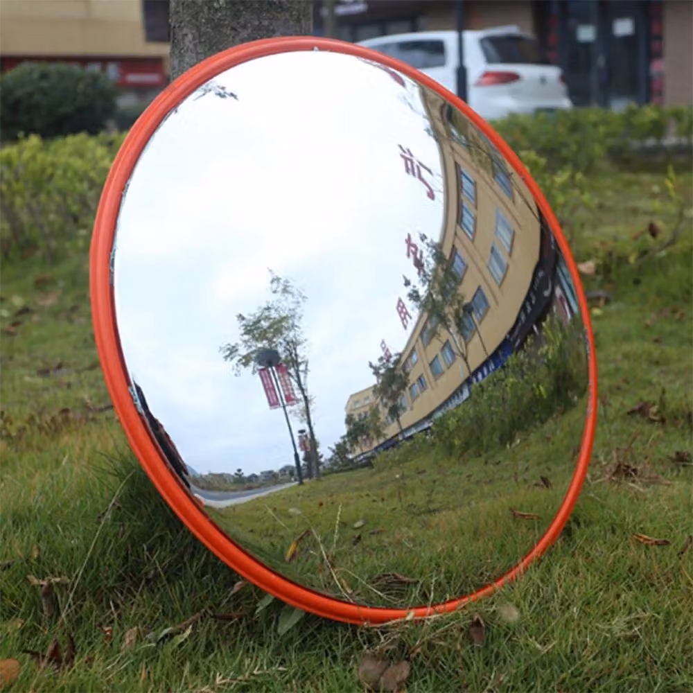 SPETLEK Orange Convex Traffic Mirror for Blind Spots and Wide Angle Driveway, W/D/H: 100 x 60 x 30 cm – 2