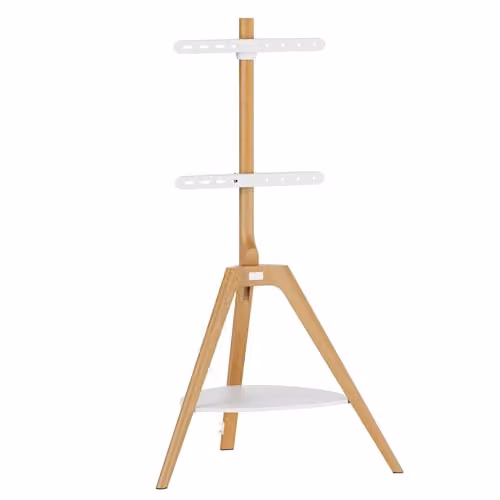 Ttap Tripod TV Stand with Shelf for up to 65 inch TVs in Oak – 2