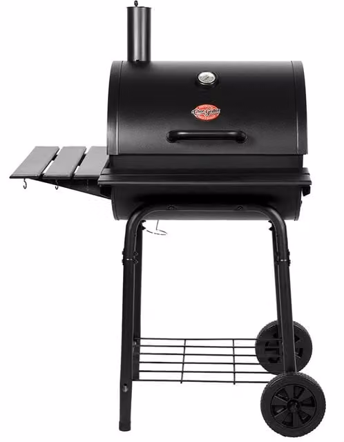 Char-Griller Wrangler Charcoal Barrel Grill in Black