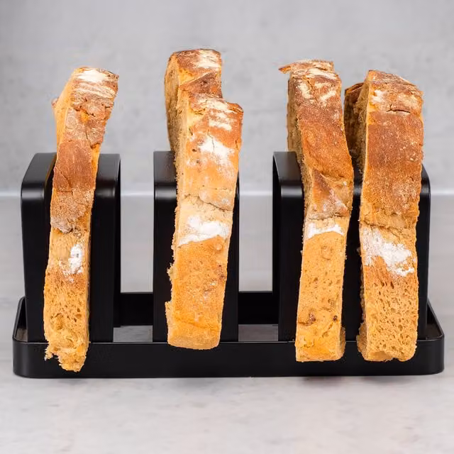 Innoteck Chrome Toast Rack with 6 Bread Slice Slots, Width: 9 cm