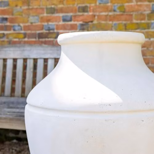 Primrose White Concrete Round Planter, Height: 90 cm – 2