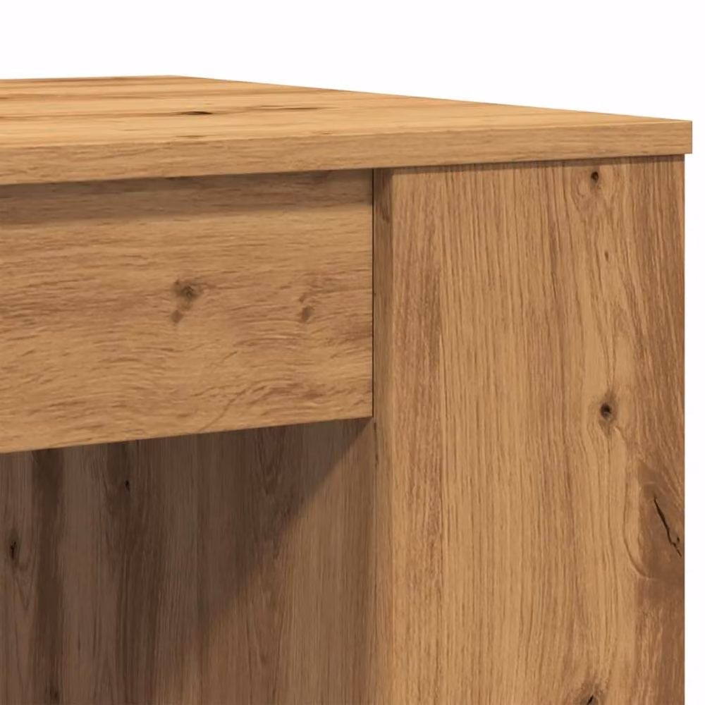 Berkfield Home Artisan Oak Coffee Table in Brown, W/D/H: 102 x 55 x 42 cm – 4