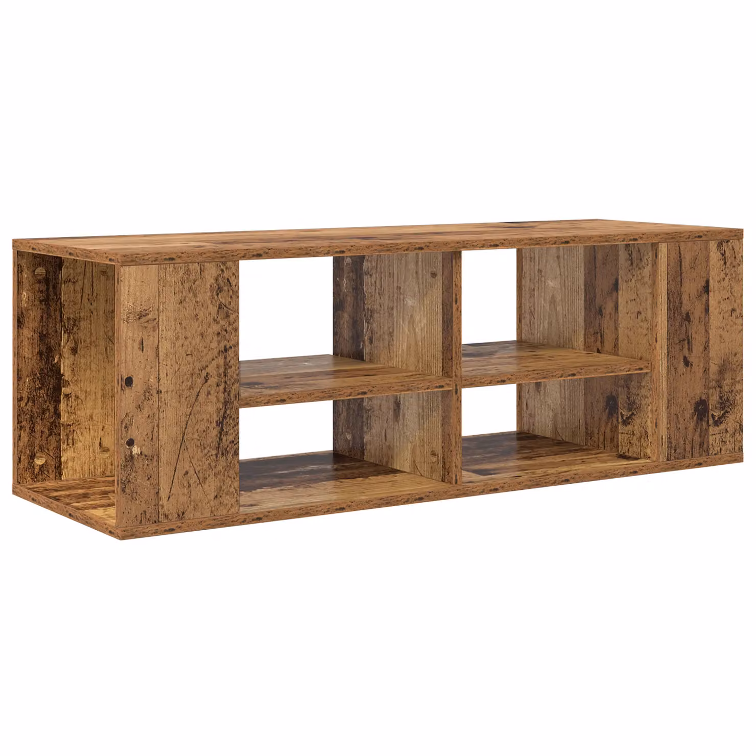 Berkfield Home Modern TV Cabinet with Shelf in Brown, W/D/H: 102 x 35 x 35 cm – 2