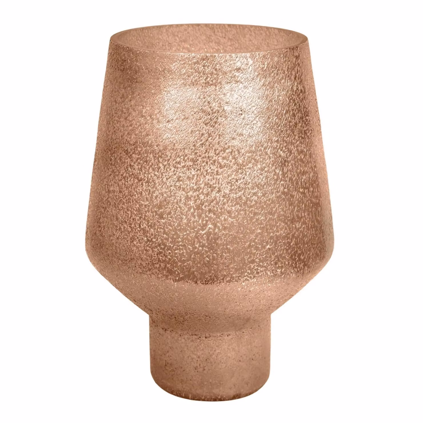 Ivyline Opulent Tall Curved Metallic Gold Glass Vase H: 25 cm, D: 16 cm – 2